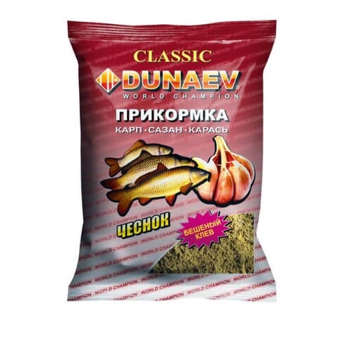 Прикормка DUNAEV КЛАССИКА 0,9кг  Карп Чеснок