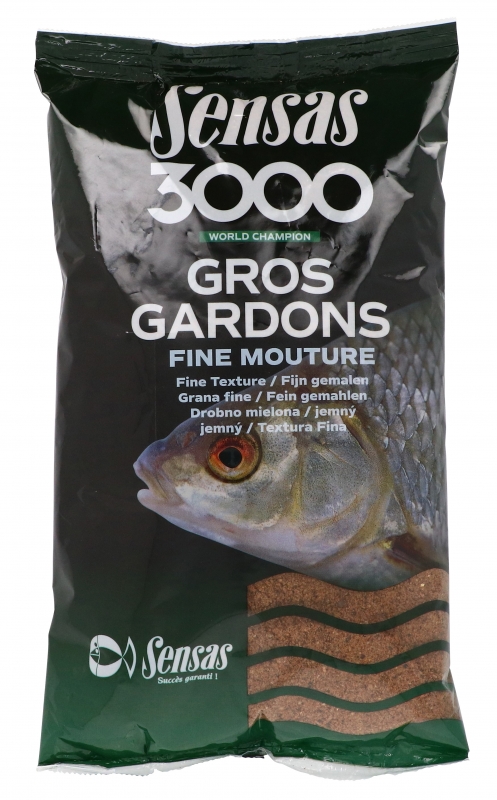 Прикормка Sensas 3000 GROS GARDONS Fine Mouture 1кг