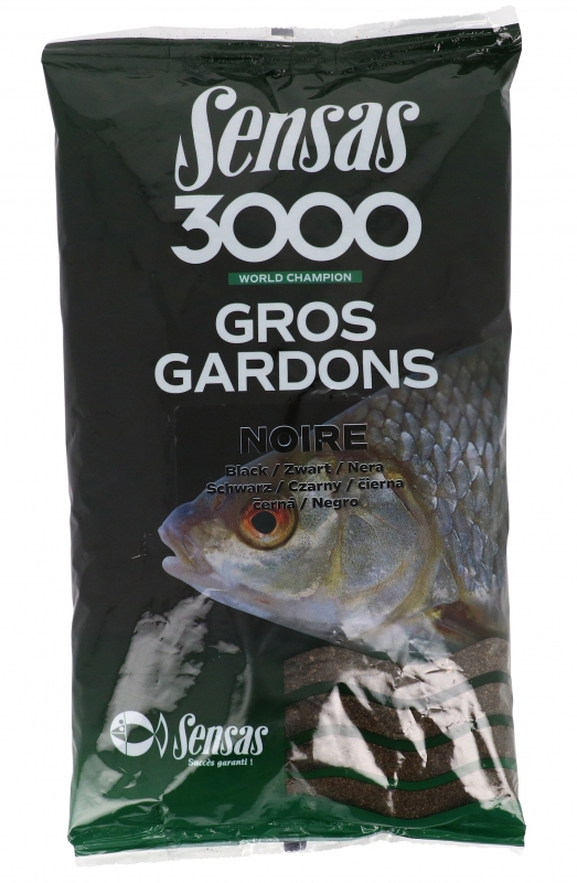 Прикормка Sensas 3000 GROS GARDONS Noir 1кг