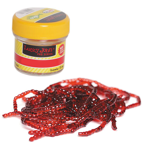 Насадки искусственные съедобные LJ Pro Series EXTRA BLOOD WORM мотыль 200шт.