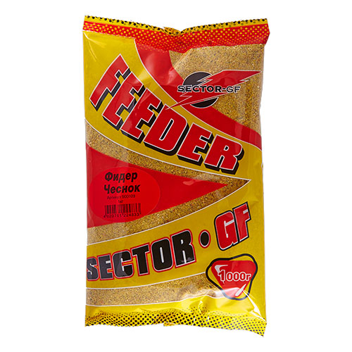 Прикормка GF Sector ФИДЕР ЧЕСНОК 1кг