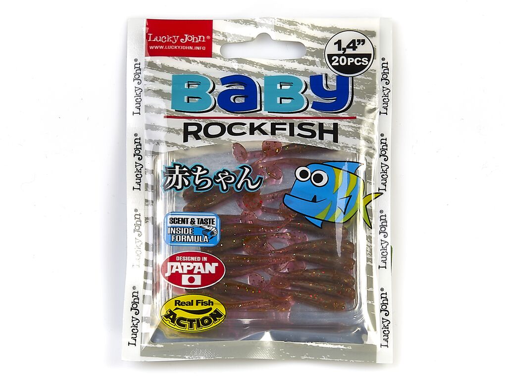 Виброхвосты съедобные LJ Pro Series BABY ROCKFISH S14