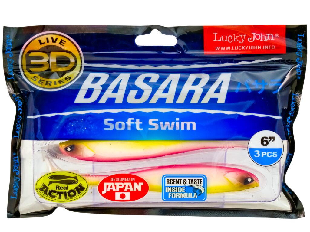 Виброхвосты LJ 3D Series BASARA SOFT SWIM PG04